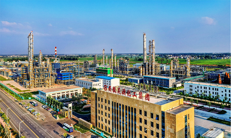 昊源化工俯視圖。潁東區(qū)委宣傳部供圖