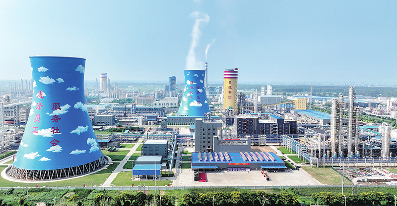 昊源化工一期項目俯視圖。潁東區(qū)委宣傳部供圖