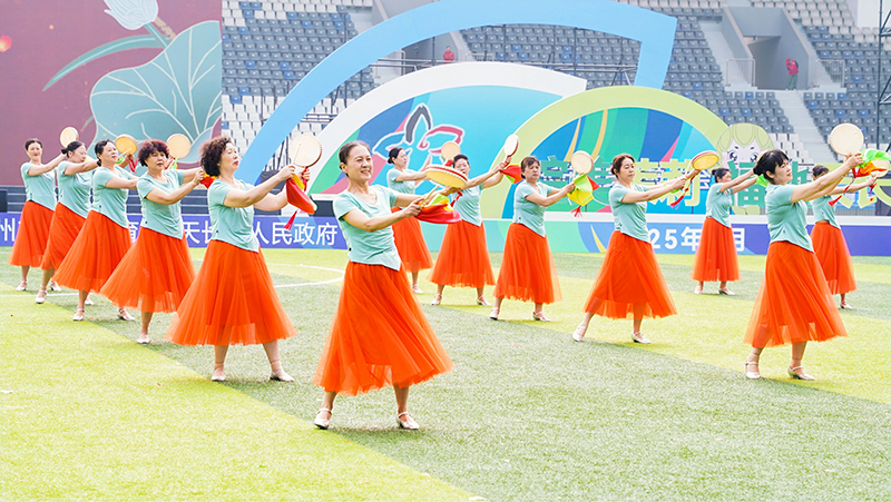 太平鼓表演。李廣源攝